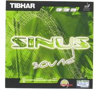 TIBHAR SINUS SOUND - Goma para tenis de mesa (2, rojo)