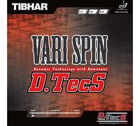 Tibhar VARI SPIN D. TECS - Mantel de Goma para Tenis, Negro, 1.8