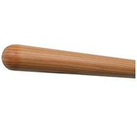 TIBU Barandilla de madera de alerce lacada, diámetro de 42 mm, con extremos mecanizados sin soporte, longitud: 2000 mm/200 cm/2,0 m, extremos: semiesfera fresada