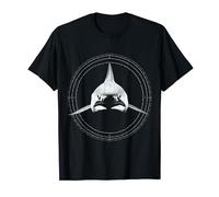 Tiburón Arte Geométrico Animal Amor Dibujo Camiseta