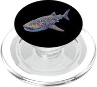 Tiburón Ballena Colorido Acuarela Buceador PopSockets PopGrip para MagSafe