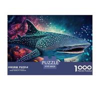 Tiburón Ballena Mundo Marino Puzzle de 1000 Piezas Puzzle para Adultos Papel Relajante Decoración Regalo Familia 38x26cm/1000pcs 38x26cm/1000pcs