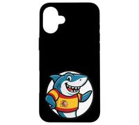 Tiburón Bandera De España Españoles Graciosos Carcasa para iPhone 16 Plus