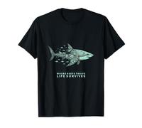 Tiburón Con Dibujo De Arrecife De Coral Camiseta