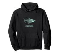 Tiburón Con Dibujo De Arrecife De Coral Sudadera con Capucha