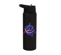 Tiburón con gafas de sol - Shark Lover Ocean Marine Biology Stainless Steel Insulated Water Bottle