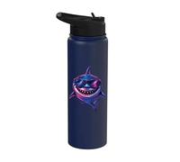 Tiburón con gafas de sol - Shark Lover Ocean Marine Biology Stainless Steel Insulated Water Bottle
