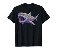 Tiburón De Boca Grande Colorido Camiseta