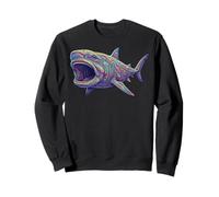 Tiburón De Boca Grande Colorido Sudadera