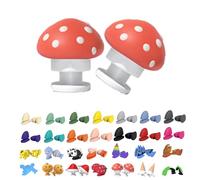 Tiburón Desliza Aletas Cono Helado, Zapatilla Tiburón Divertidas 3D Panda Fresa Sombrero Papá Noel Fuego Calabaza (Mushroom, Adulto, Mujer, Talla única, Letras, Sistema tallas calzado EU, mediano)