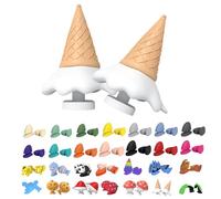 Tiburón Desliza Aletas Cono Helado, Zapatilla Tiburón Divertidas 3D Panda Fresa Sombrero Papá Noel Fuego Calabaza (Ice cream, Adulto, Mujer, Talla única, Letras, Sistema tallas calzado EU, mediano)