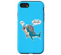 Tiburón Divertido & Manatí No se Necesitan Amigos Amantes de la Broma Solitaria Carcasa para iPhone SE (2020) / 7/8