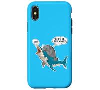 Tiburón Divertido & Manatí No se Necesitan Amigos Amantes de la Broma Solitaria Carcasa para iPhone X/XS