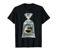 Tiburón en una Bolsa Meme Divertido Extraño Absurdo Océano Humor Animal Camiseta