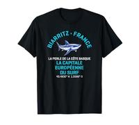 Tiburón Mako de aleta corta Biarritz Francia Camiseta