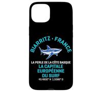 Tiburón Mako de aleta corta Biarritz Francia Carcasa para iPhone 15 Plus