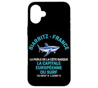 Tiburón Mako de aleta corta Biarritz Francia Carcasa para iPhone 16 Plus