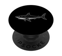 Tiburón Mako Ilustración PopSockets PopGrip Adhesivo