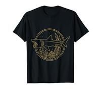 Tiburón Peregrino Ilustración Amante De Los Tiburones Camiseta gráfica económica