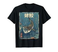 Tiburón Peregrino Japonés Camiseta gráfica económica
