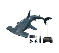 Tiburón Teledirigido Juguete 2.4GHz Dron Submarino Recargable Sumergible
