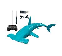 Tiburón Teledirigido para Piscina | RC 2.4GHz Recargable Impermeable con Buceo Simulado - Tiburón de Juguete Radiodirigido para Bucear,Para Niños y Niñas a Partir de los 6 Años, Cumpleaños, Navidad, B