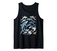 Tiburón tigre Tiburón azul tiburón mako tiburón ballena Camiseta sin Mangas