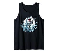 Tiburón Tocando Guitarra Músico Guitarrista Rock Camiseta sin Mangas