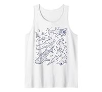 Tiburón Vida Salvaje Océano Animal Marino Tiburón Ballena Camiseta sin Mangas