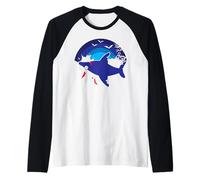Tiburón Zombi Divertido Halloween Pez Miedo Amor Jawsome Zombies Camiseta Manga Raglan