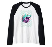 Tiburón Zombi Divertido Halloween Pez Miedo Amor Jawsome Zombies Camiseta Manga Raglan