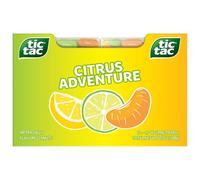 Tic Tac Citrus Adventure Mints, 12 unidades, refrescos para llevar, rellenos de calcetines, 1.7 onzas cada una