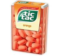 Tic Tac Ferrero Gusto Naranja - 1 paquete x 24 estuches de 18 g