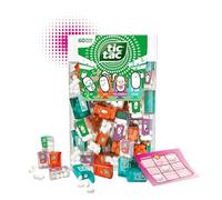Tic Tac Mini Travels Mix 228g Lilliput - 60x cajas de TicTac individuales - Menta, Naranja, Menta Verde, Fruta de la Pasión y Melocotón en paquete grande Tic Tac XXL - Mini dulces + juego TicTacToe