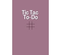 Tic Tac To Do / Tic Tac Toe inspired to do list journal booklet Perfect for someone wanting to be more organised!