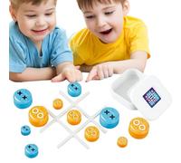 Tic Toe Strategic Board Game for Children and Family, Party Tablep Top, Estrategia Head to Head Games, Juego de Junta Educativa Amigable, Juguetes de la Fiesta Adecuada 2 Juguetes