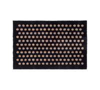 tica copenhagen Felpudo Dot Black-sand. 40x60 cm