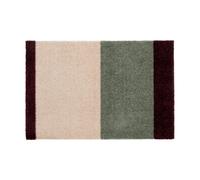 tica copenhagen Felpudo Stripes horizontal Green-ivory-bordeaux. 40x60 cm