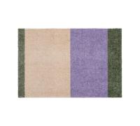 tica copenhagen Felpudo Stripes horizontal Lilac-ivory-green. 40x60 cm