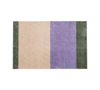 tica copenhagen Felpudo Stripes horizontal Lilac-ivory-green. 60x90 cm