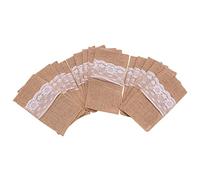 Ticarus 75 StüCk - Bolsa para cubiertos de encaje vintage para boda, vajilla y cuchillos, soporte para mesa de Hessische