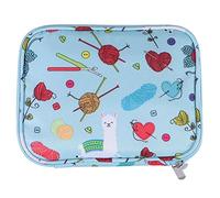 Ticarus Bolsa de almacenamiento de almacenamiento para agujas de tejer vacías para agujas de tejer circulares y accesorios Kit bolsa