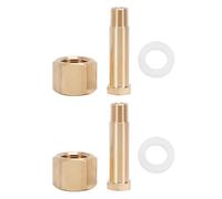 TICFOX 2 juegos de tanque de CO2 CGA-320 regulador de tuerca botella de dióxido de carbono arandela receptora roscada y conector roscado accesorio adaptador NPT de 1/4 pulgadas