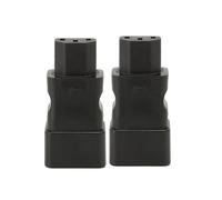TICFOX Adaptador de Corriente IEC320 C20 a IEC320 C13 Adaptador de Toma de Corriente Plug and Play C20 a C13 de Alto Rendimiento y Resistente para UPS PDU Servidor y Equipo de Cent