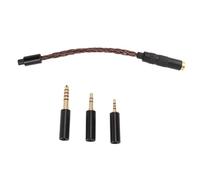 TICFOX Adaptador de Enchufe para Auriculares, Adaptador de Auriculares estéreo Macho de 4,4mm Hembra a 2,5mm, 3,5mm y 4,4mm para NW ZX300A NW WM1A (Bronce)