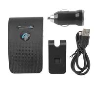 Ticfox Altavoz Bluetooth para automóvil Adaptador inalámbrico de Visera Solar Altavoz MP3 Manos Libres con Clip Trasero Conexión Dual Sensor de vibración Ahorro de energía para con