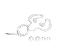 Ticfox Auriculares de natación Auriculares de conducción ósea Enchufe de 3,5 mm con tapones para los oídos reemplazables para nadar Correr Surf Diseño ergonómico Clasificación IP68 (Blanca)