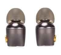 TICFOX Auriculares MMCX HiFi Dynamic Drive 10mm Graves Profundos Desmontables inalámbricos con Cable para Amantes de la música audiófilos Carcasa de Metal