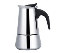 TICFOX Cafetera Espresso, Cafetera Moka de Acero Inoxidable, Cafetera Portátil de Acero Inoxidable para el Hogar, Compatible con Estufas de Gas y Alcohol (450 ml)