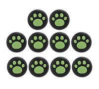 Ticfox Cat Thumb Grips Cover Joystick Rocker Silicone Cap Universal for and Lite Accesorios Protectores Suaves Antideslizantes para Juegos Juego de 10 Garras Verdes sobre Fondo